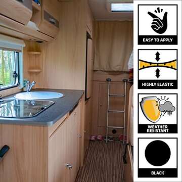 Sika Sikaflex-221 - Black - Multi-Purpose Polyurethane sealant/Adhesive - Creates Permanent Elastic ...