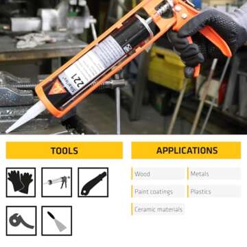 Sika Sikaflex-221 - Black - Multi-Purpose Polyurethane sealant/Adhesive - Creates Permanent Elastic Seal - Sandable/paintable - Non-Corrosive - 10.1 fl oz