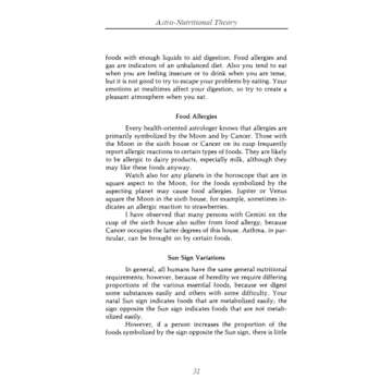 Astrology Nutrition and Health Book for Wellness Insights