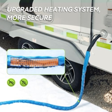 RVMATE 25FT Heated Water Hose for RVs and Campers