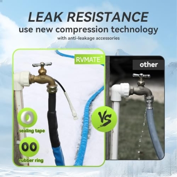 RVMATE 25FT Heated Water Hose for RVs and Campers