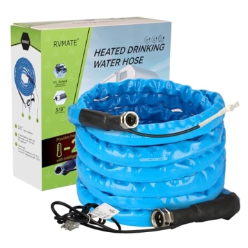 RVMATE 25FT Heated Water Hose for RVs and Campers