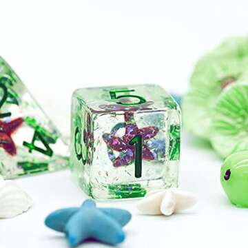 Stylish UDIXI 7PCS DND Dice Set for All RPG Games