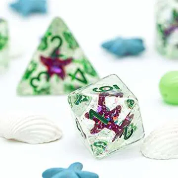 Stylish UDIXI 7PCS DND Dice Set for All RPG Games