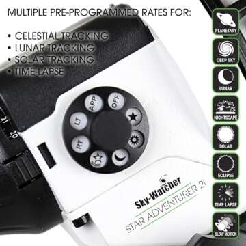 Sky Watcher Star Adventurer 2i Pro Pack – Motorized DSLR Night Sky Tracker Equatorial Mount for Po...