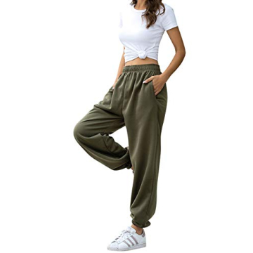 Stylish High Waisted Women's Sweatpants Breathable Comfort