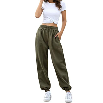 Stylish High Waisted Women's Sweatpants Breathable Comfort