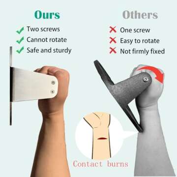 SILUB Smash Burger Press,304 Stainless Steel 6.0 Inches Round Hamburger Smasher with Anti Scald Wood Handle, Non-Stick Burger Press Perfect for Flat Top Griddle Grill Cooking