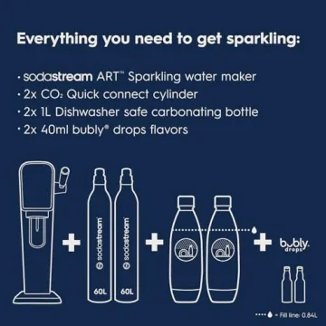 SodaStream Art Sparkling Water Maker Bundle - Black