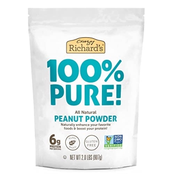 Crazy Richard's All-Natural Peanut Butter Powder 2 Pound Bag