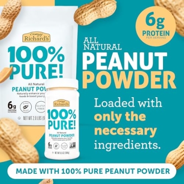 Crazy Richard's All-Natural Peanut Butter Powder 2 Pound Bag