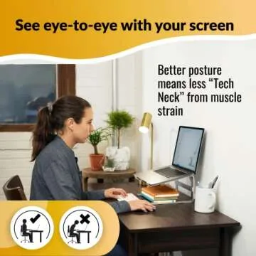 OFFICE OWL Laptop Desk Stand for Ergonomic Comfort