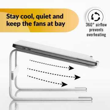 OFFICE OWL Laptop Desk Stand for Ergonomic Comfort