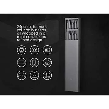 Xiaomi Mijia Wiha Daily Use Screwdriver Kit 24 Precision Magnetic Bits Alluminum Box Screw Driver