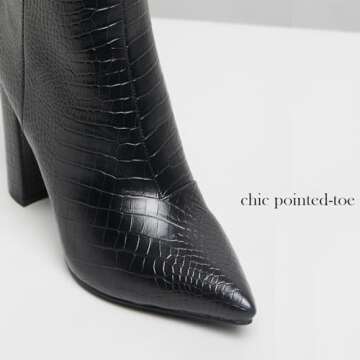 MUCCCUTE Knee High Boots - Trendy Chunky High Heel Style