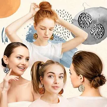 Whaline Sublimation Blank Earrings for DIY Projects - 50Pcs