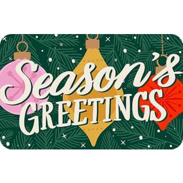 Amazon eGift Card - Seasons Greetings Ornaments