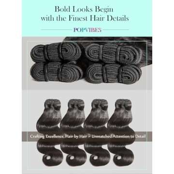Buy Popvibes Body Wave Human Hair Extensions Today