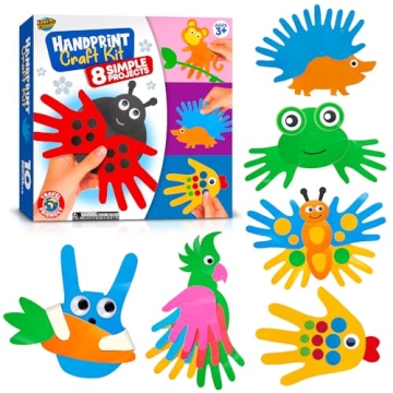 Handprint Kids Craft Kit - Easy Animal Crafting for Toddlers 2 to 5 Years