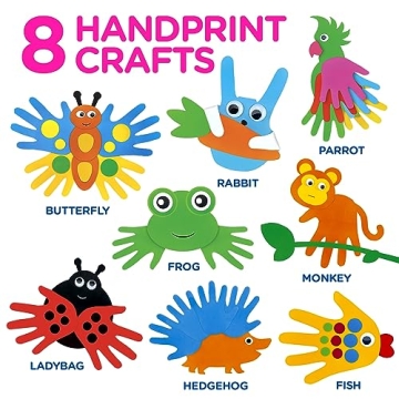 Handprint Kids Craft Kit for Ages 2-5 | Fun Animal Crafts