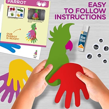 Handprint Kids Craft Kit for Ages 2-5 | Fun Animal Crafts