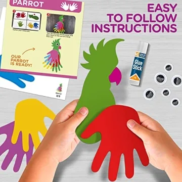 Handprint Kids Craft Kit for Ages 2-5 | Fun Animal Crafts