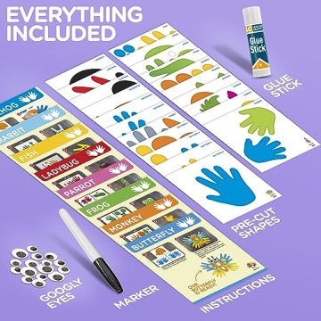 Handprint Kids Craft Kit for Ages 2-5 | Fun Animal Crafts