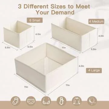 Criusia 14-Pack Drawer Organizers for Baby Clothes and More