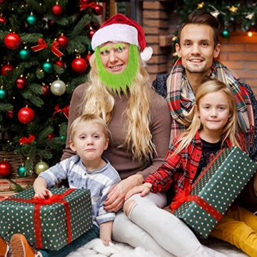 Q1nopo 3PCS Green Christmas Monster Cosplay Set