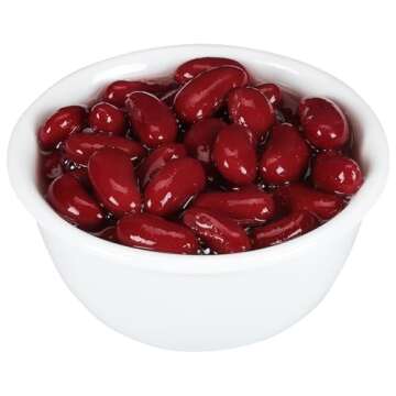 BUSH'S BEST 16 oz Canned Dark Red Kidney Beans, Source of Plant Based Protein and Fiber, Low Fat, Gl...