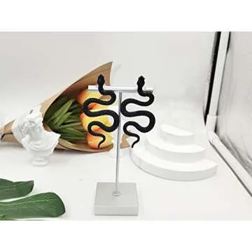 INENIMARTJ Snake Dangle Earrings for Women, Boho Statement Snake Earrings, Punk Gothic Personality Snake Dangle Drop Earrings vintage Animal Serpent Jewelry. (G)