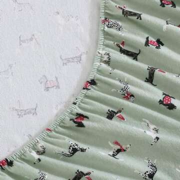 Laura Ashley Full Cotton Flannel Sheet Set for Cozy Comfort