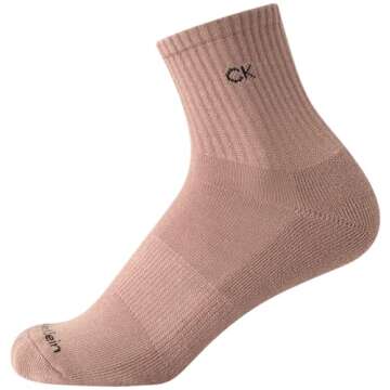 Calvin Klein Women's High Quarter Socks - 6 Pack Comfort