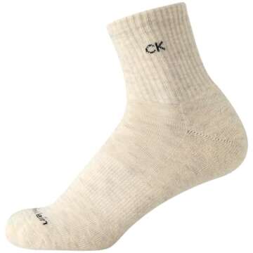 Calvin Klein Women's High Quarter Socks - 6 Pack Comfort