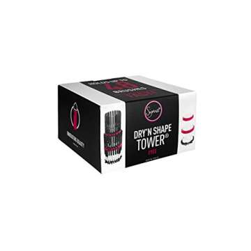 Sigma Beauty Dry 'N Shape Tower for Eyes - Eye Makeup Brush Cleaning Tower - Holds Up To 48 Brushes - Dry and Shape Brushes After Cleaning to Restore Eye Makeup Brushes