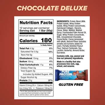 Pure Protein Chocolate Deluxe Bars - High Protein Treats