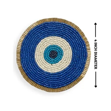 Chic Folkulture Beaded Coasters for Stylish Decor