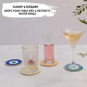 Chic Folkulture Beaded Coasters for Stylish Decor