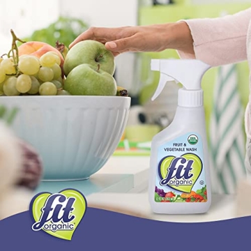 FIT Organic Vegetable & Fruit Wash - USDA Certified Organic 12 Oz
