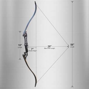D&Q 58'' Recurve Bow Set for Adults & Beginners
