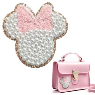 Jefuzh Pearls Embroidered Patch for Clothes and Accessories