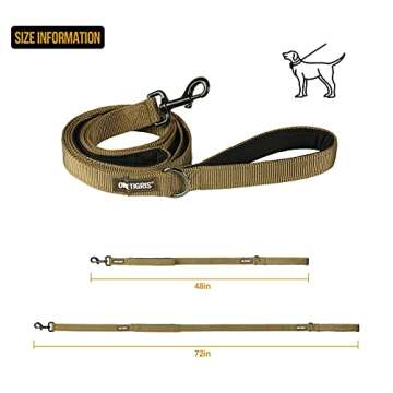 OneTigris Tactical Dog Leash for Medium to Large Dogs