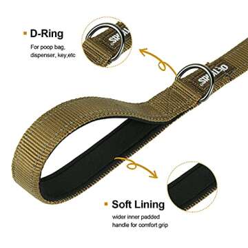 OneTigris Tactical Dog Leash for Medium to Large Dogs