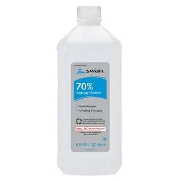 Swan 70% Rubbing Alcohol, 32 Fl oz (Pack of 4)