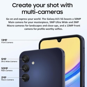 SAMSUNG Galaxy A15 5G Renewed - 128GB & 50MP Camera