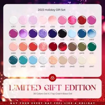 beetles Gel Polish Set 39Pcs Red Burgundy Blue Green Nude Pink Purple Gel Nail Polish with Base Matt...