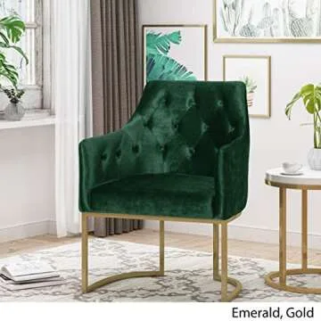 Christopher Knight Home Fern Glam Accent Chair in Velvet