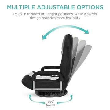 Stylish 360-Degree Swivel Gaming Chair for All Ages