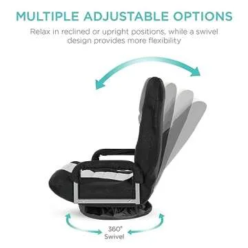 Stylish 360-Degree Swivel Gaming Chair for All Ages
