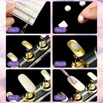 Acrylic Nail Art Practice Stands with Magnetic Holders